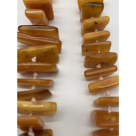 Vintage Butterscotch Natural Graduated Amber Necklace 54” 78 Grams Estate - Picture 4 of 6